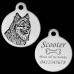 Finnish Lapphund Engraved 31mm Large Round Pet Dog ID Tag